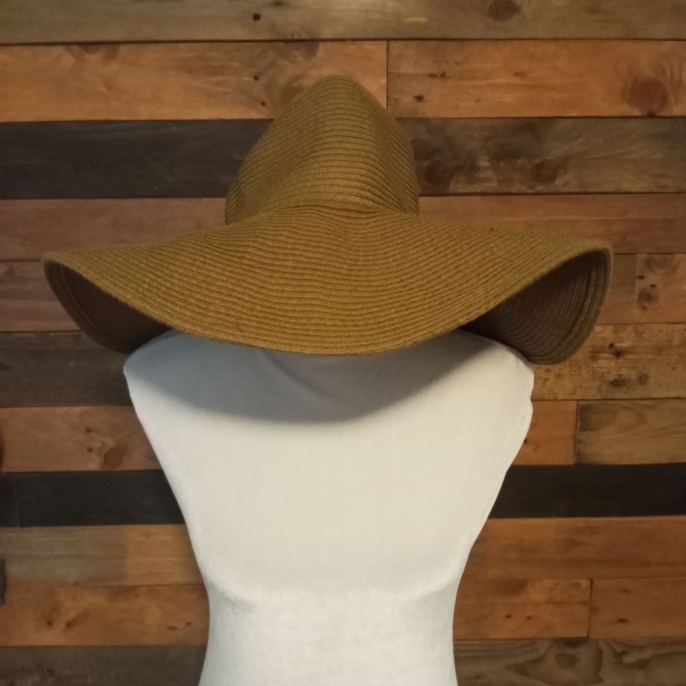 EUC Brown Oversized Wide Brim Hat